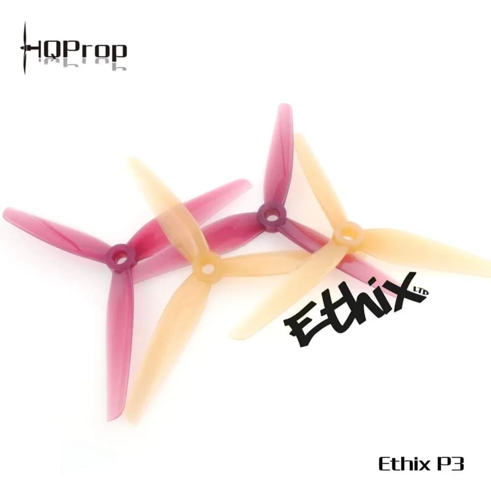HQPROP Ethix P3 Peanut Butter & Jelly Prop 5130 5.1X3X3 3-Blade PC Propeller for RC FPV Racing Freestyle 5Inch Drones DIY Parts