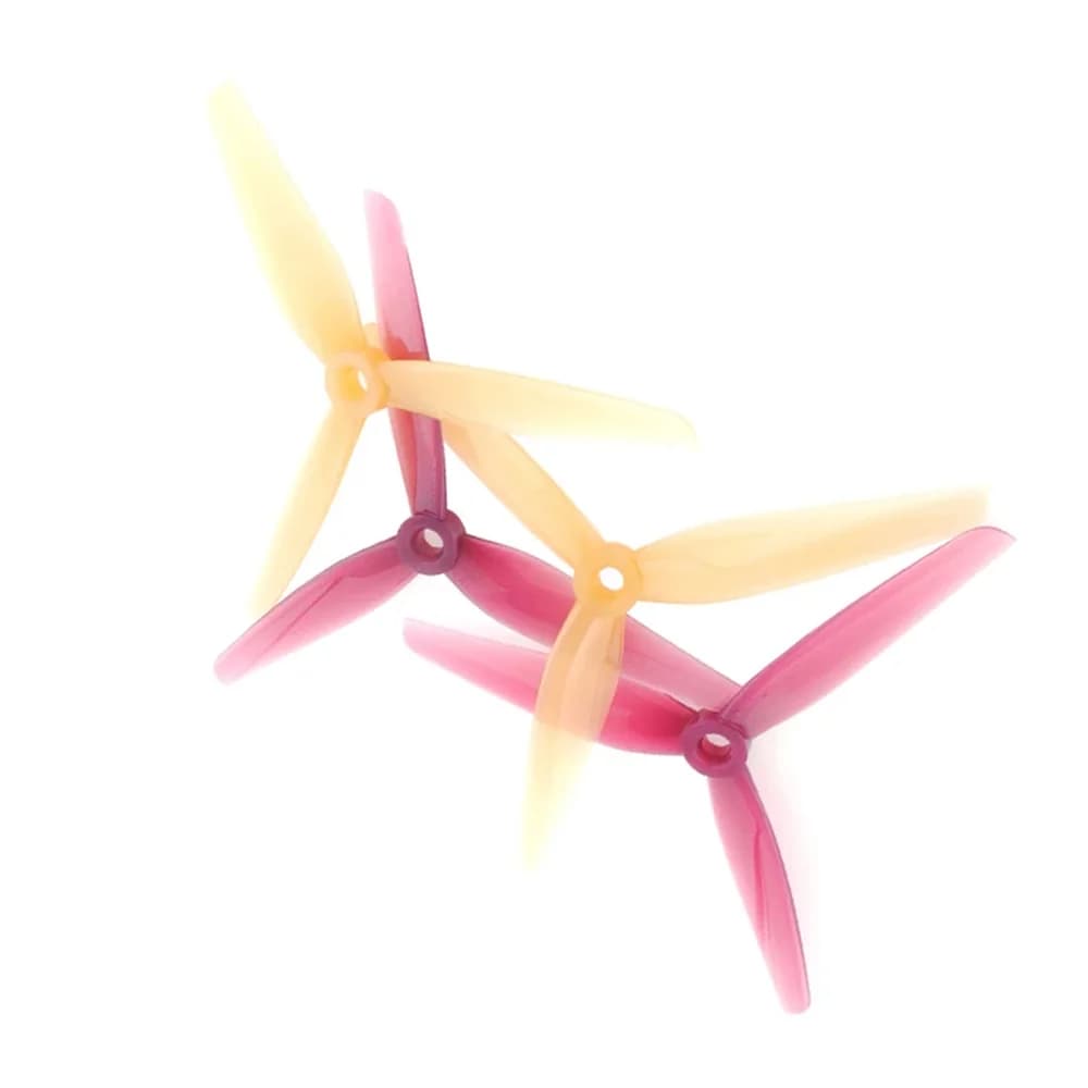 HQPROP Ethix P3 Peanut Butter & Jelly Prop 5130 5.1X3X3 3-Blade PC Propeller for RC FPV Racing Freestyle 5Inch Drones DIY Parts 4