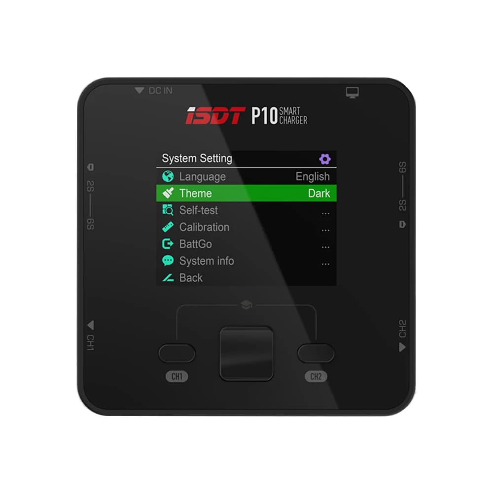 ISDT P10 250WX2 10AX2 DC Dual Channel Smart Charger for 1-6S Lipo Li-ion Life NiCd NiMH LiHV PB Battery 5