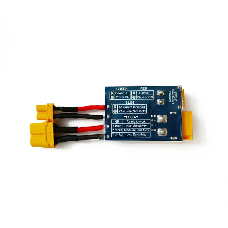 VIFLY ShortSaver 2 Smart Smoke Stopper Power Button Switch Electronic Fuse To Prevent Short-Circuit Over-Current 2-6S XT30 TX60 6