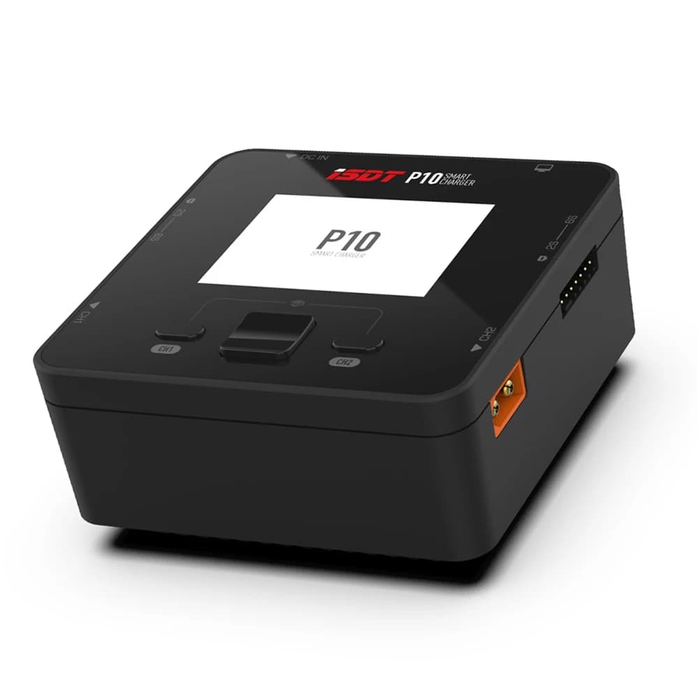 ISDT P10 250WX2 10AX2 DC Dual Channel Smart Charger for 1-6S Lipo Li-ion Life NiCd NiMH LiHV PB Battery 2