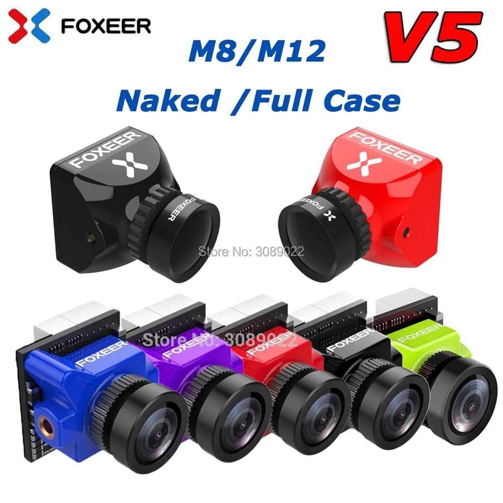 Foxeer Predator Micro V5 Camera 16:9/4:3 PAL/NTSC switchable 1.7mm lens 4ms Latency Super WDR FPV Camera for FPV RC Drone