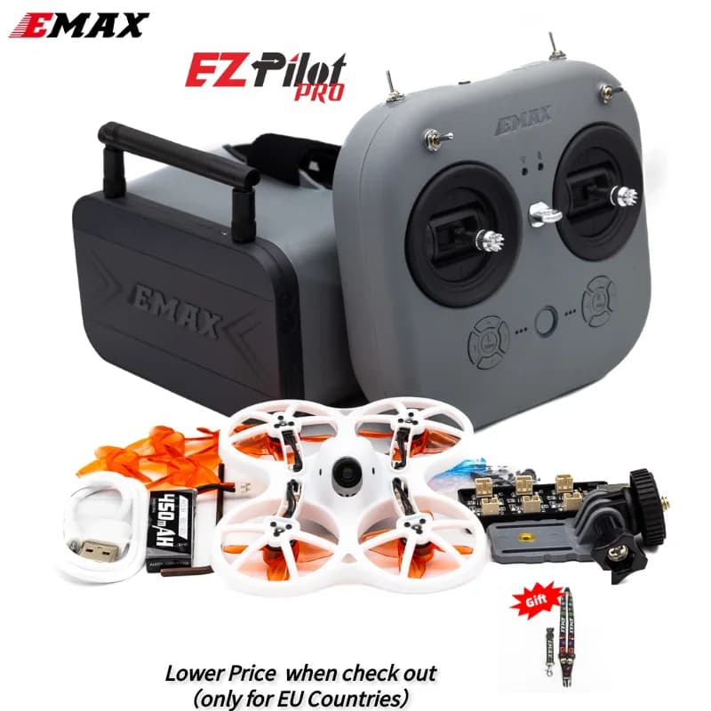 Original Emax Official EZ Pilot Pro RTF Kit FPV Racing Drone Set for Beginners Ready-To-Fly FPV Drone w/ Controller Quadcopter