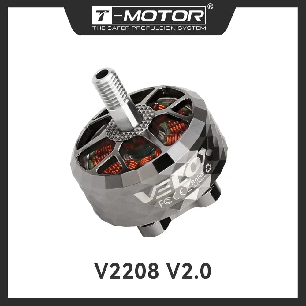 T-MOTOR T-Hobby V2208 V2 5"Freestyle Fpv Racing Drone Motor 4-6S KV1750/KV1950/KV2450 Brushless Motor For Freestyle Version 4