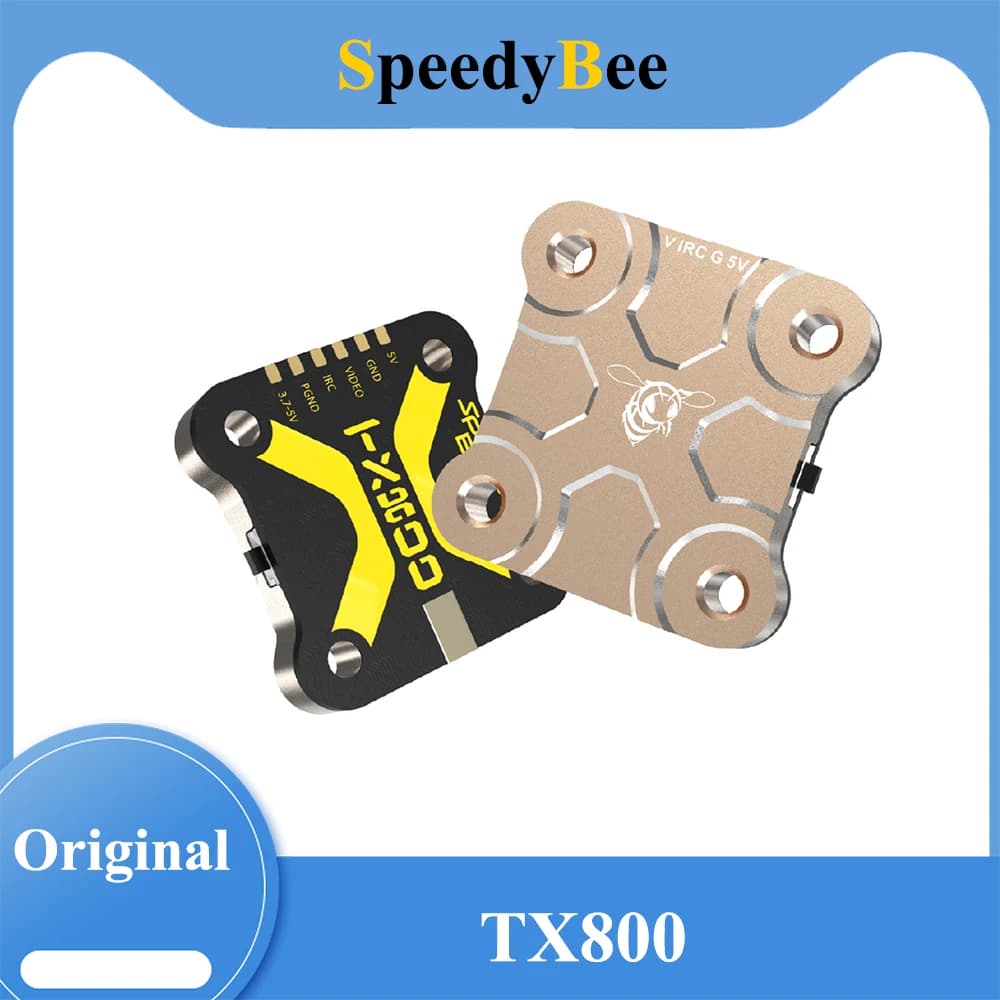 SpeedyBee TX800 VTX 5.8G 48CH PitMode 25mW/200mW/400mW/800mW Output Long Range Transmitter with 5.8 GHz Antenna For RC FPV