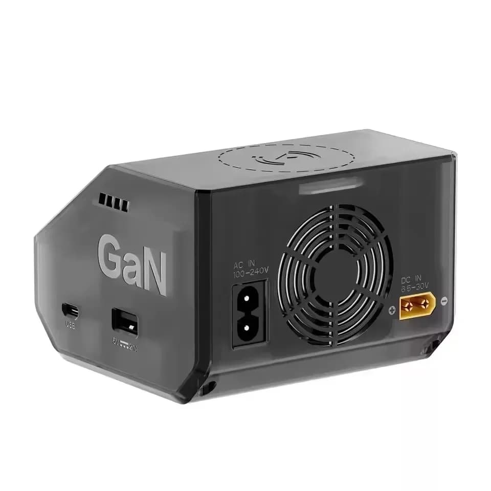 HOTA D6 Ultra AC 300W DC 650W Dual Channel Charger with GaN+SiC for 1-6S Lipo LiHV Li-ion NiMH Battery XT60 6