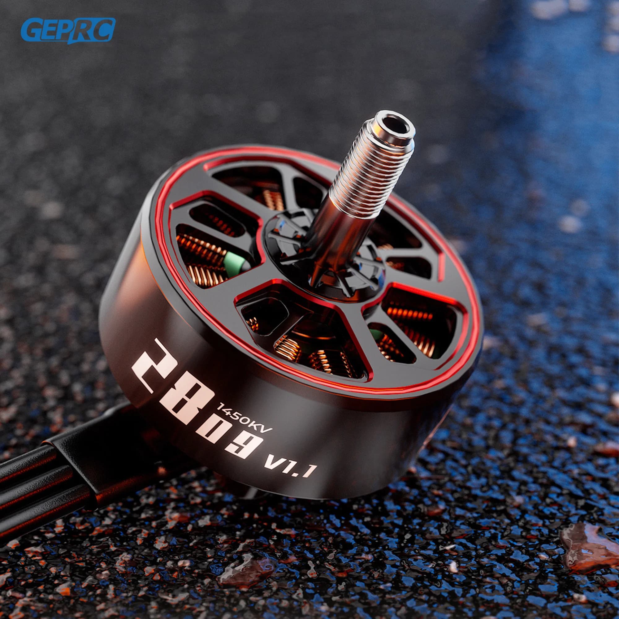 GEPRC SPEEDX2 2809 V1.1 Motor Brushless Black with 7/8 Inch MOZ7 RC FPV Racing Drone Multicopter Accessories 2