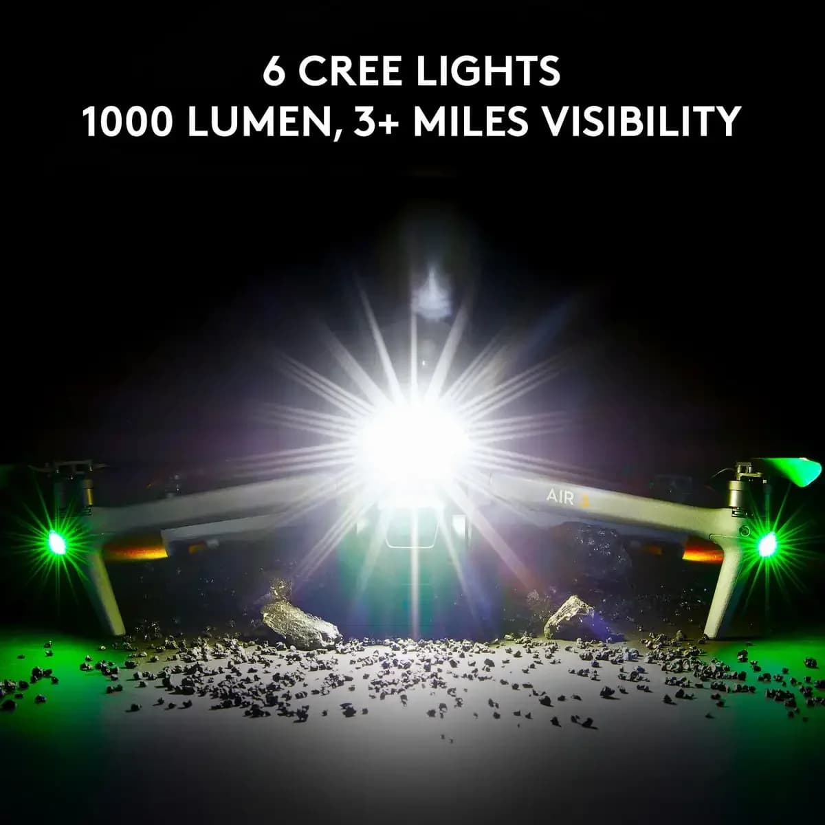 VIFLY Strobe Platinum - 6 Cree Led Lights 1000 Lumen FAA Compliant Drone Strobe 2