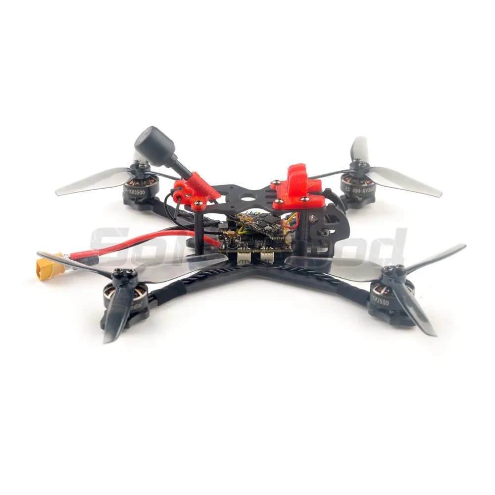 HappyModel Crux35 ELRS V2 CrazyF411 ELRS AIO URAT OVX303 300mW Caddx Ant 1200TVL EX1404 KV3500 4S 3.5inch FPV Freestyle Drone 3