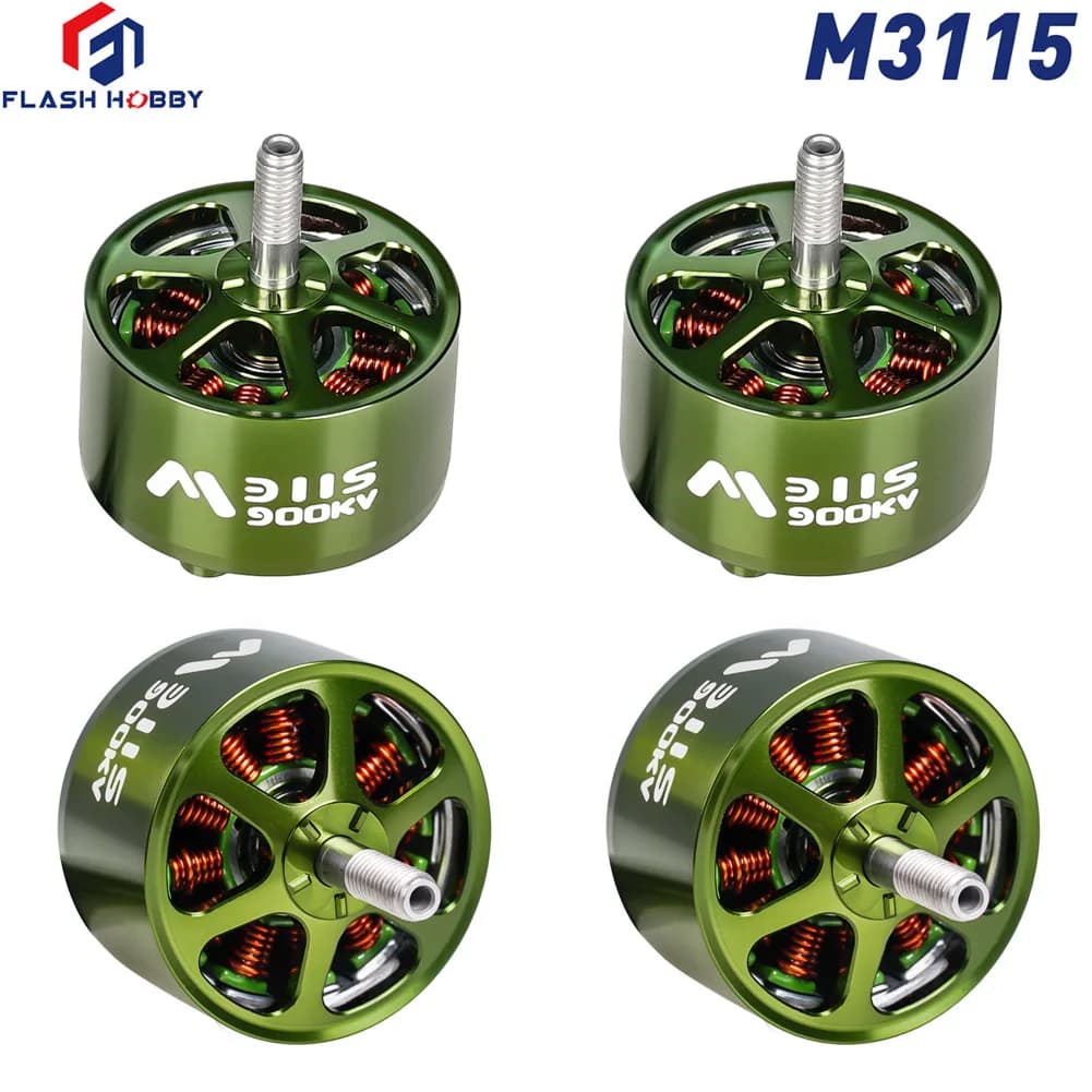 4pcs FLASHHOBBY Mars M3115 Brushless Motor 3-6S LIPO 900KV Motor For FPV Drone 2