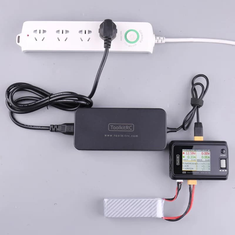 ToolkitRC ADP200 Power Supply Unit Adapter XT60 Output Rc FPV Car Lipo LiHV NiMh Battery Balance Charger For M6D M8P M8D 4