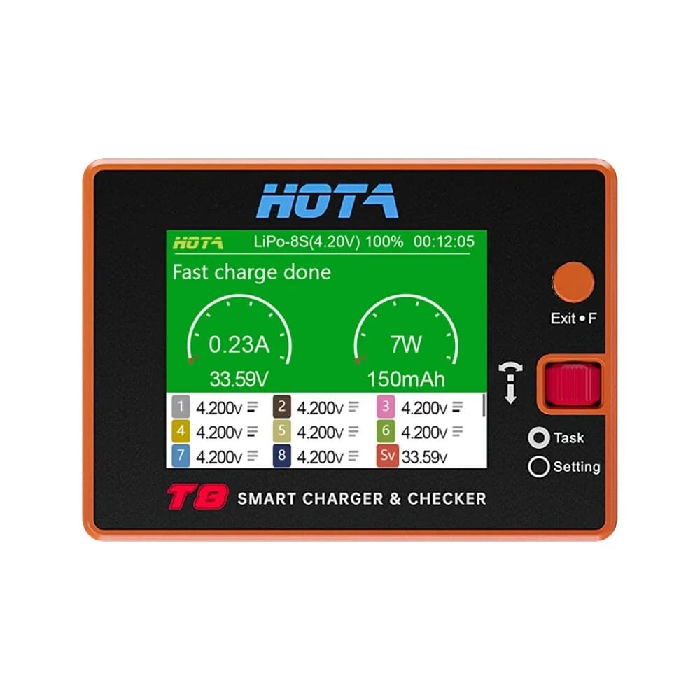 HOTA T8 Intelligent Balance Charger for Lithium Batteries 1-8S 22A Current 650W Suitable for RC FPV Drone And Remote Control 2