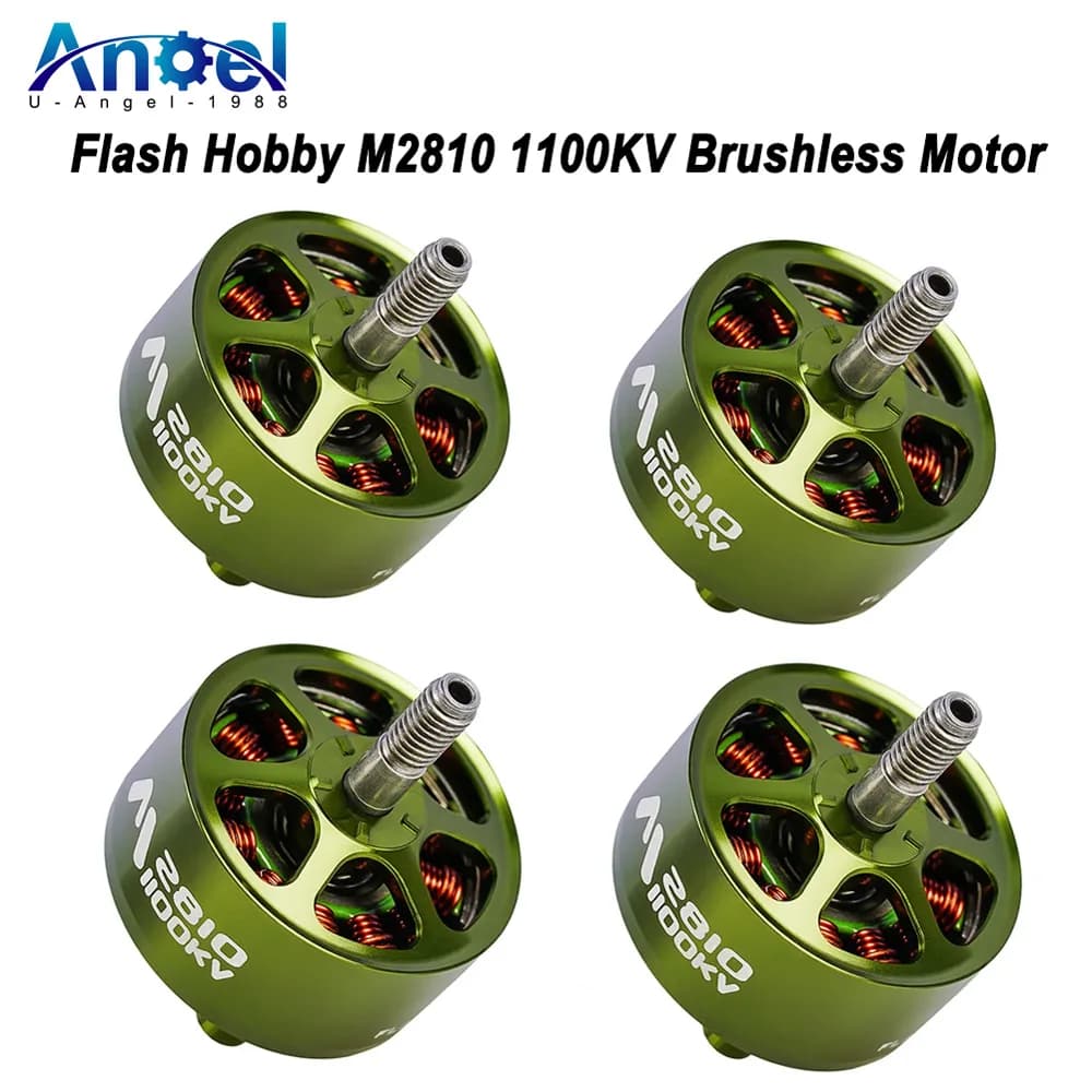 4 Pieces FLASHHOBBY Mars M2810  1100KV Brushless Motor 3-6S LiPo for RC FPV Drone Freestyle Long Range DIY Parts