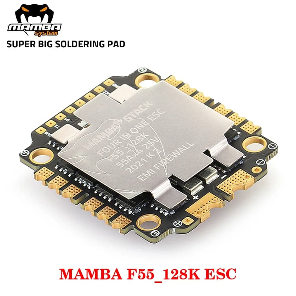 DIATONE MAMBA F55 / F65_128K BLHeli_32 4in1 ESC Dshot 300-600-1200 Installation 30.5x30.5mm / M3 4-6S for RC FPV Racing Drone 2