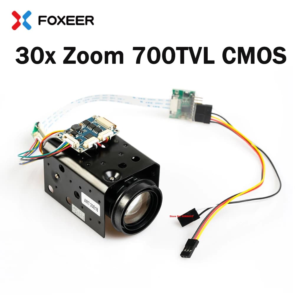 Foxeer 30x Zoom 700TVL CMOS Camera PWM Controll AHD/CVI/CVBS 10x Zoom For RC Multirotor Airplane Fixed-Wing DIY Parts
