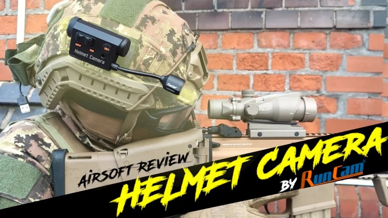 RunCam Helmet Camera 4K Face Mask Recorder Airsoft Recording Long Battery Life 1920*1080 60fps Built-in Wifi 2