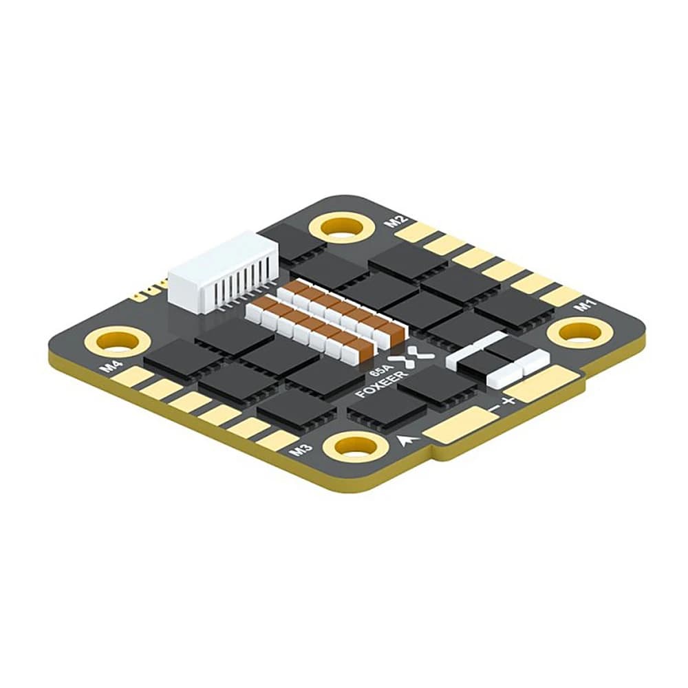 FOXEER Reaper F4 128K 65A ESC BLHeli32 4in1 3-8S Lipo Input Signal DShot 150/ 300/ 600/ 1200/ MultiShot/OneShot for RC FPV Drone 4