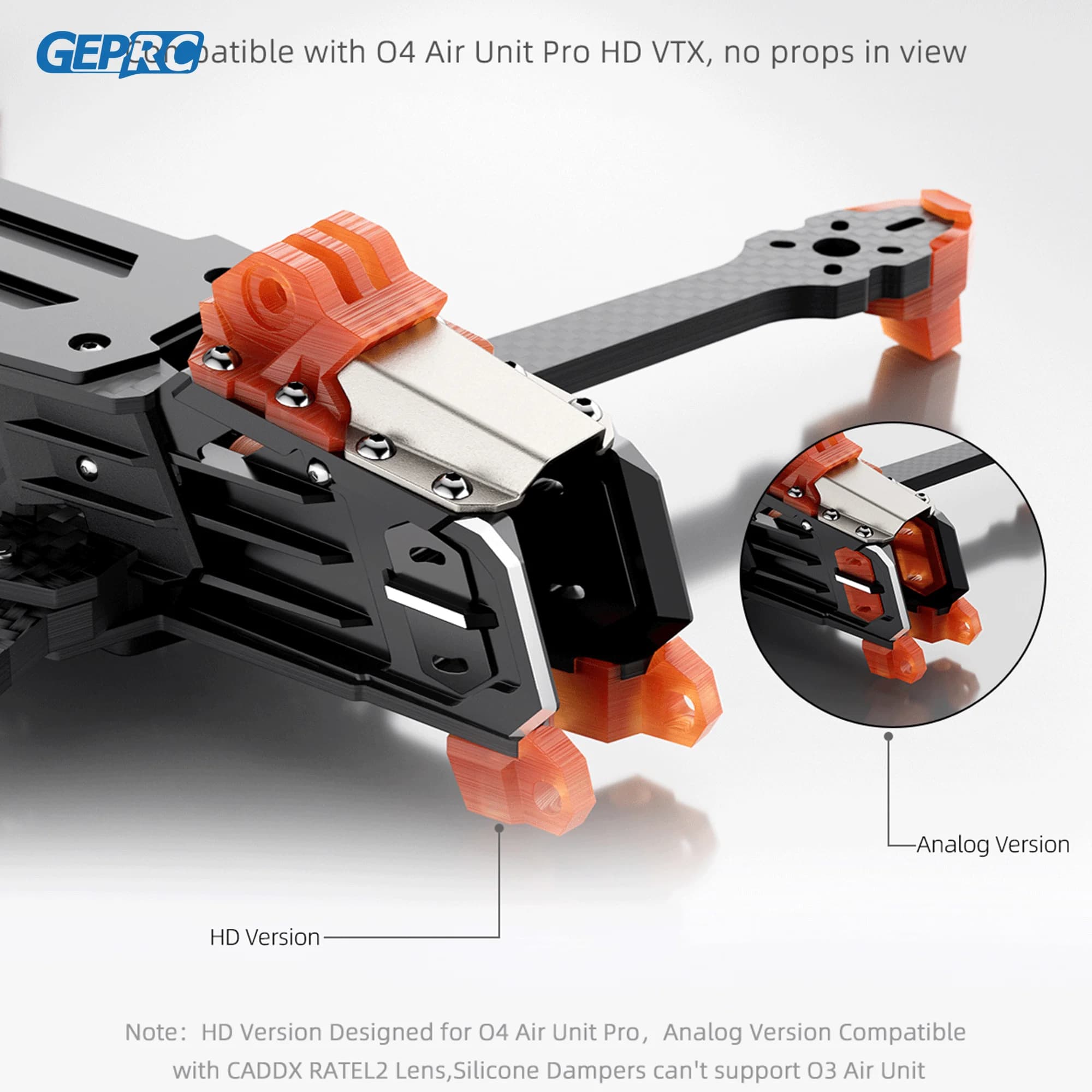 GEPRC GEP-MOZ7 V2 Frame Parts Propeller Accessory Base Quadcopter FPV Freestyle RC Racing Drone MOZ7 V2 2