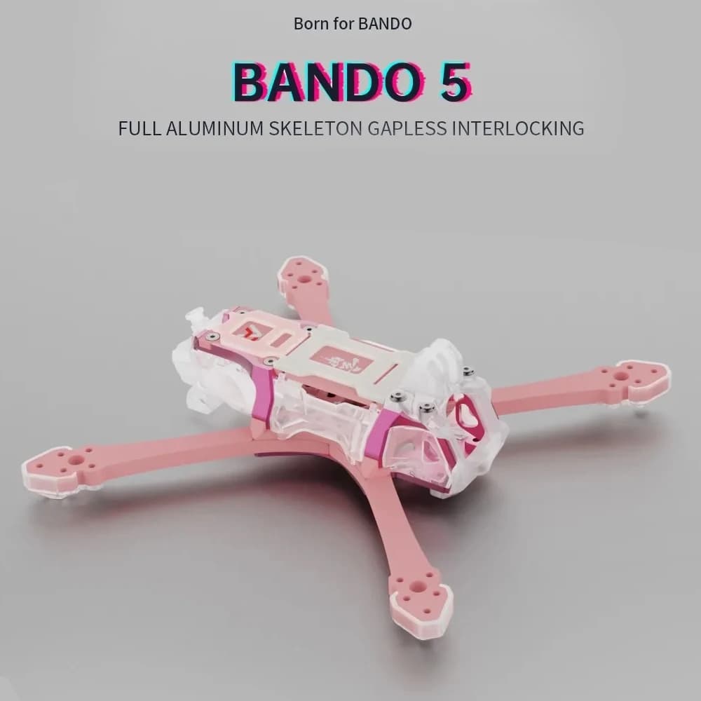 Axisflying BANDO 5 FPV Frame True X Freestyle 230mm Wheelbase 7mm Thick Arms Durable Lightweight Racing Drone Frame Parts 3