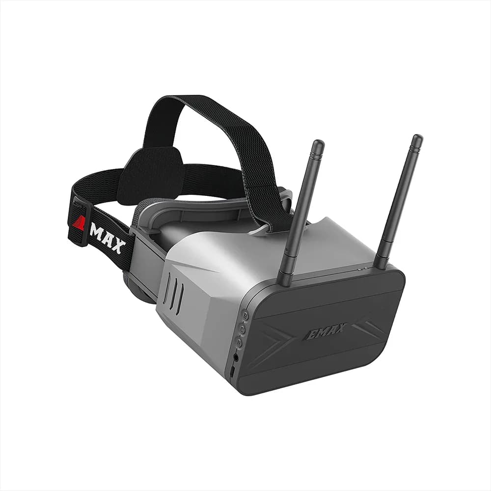 EMAX 5.8G 4.3 Inch 800*480 Transporter2 Goggle Analog FPV Goggles with DVR  and Dual Antennas for FPV Racing Drone