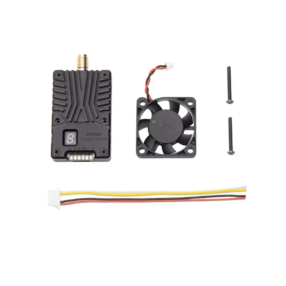 Original SKYZONE TX2500 4.9G/5.8G 2.5W VTX High Power Video Transmitter with CNC Case Cooling Fan SMA for FPV Long Range Drone 6