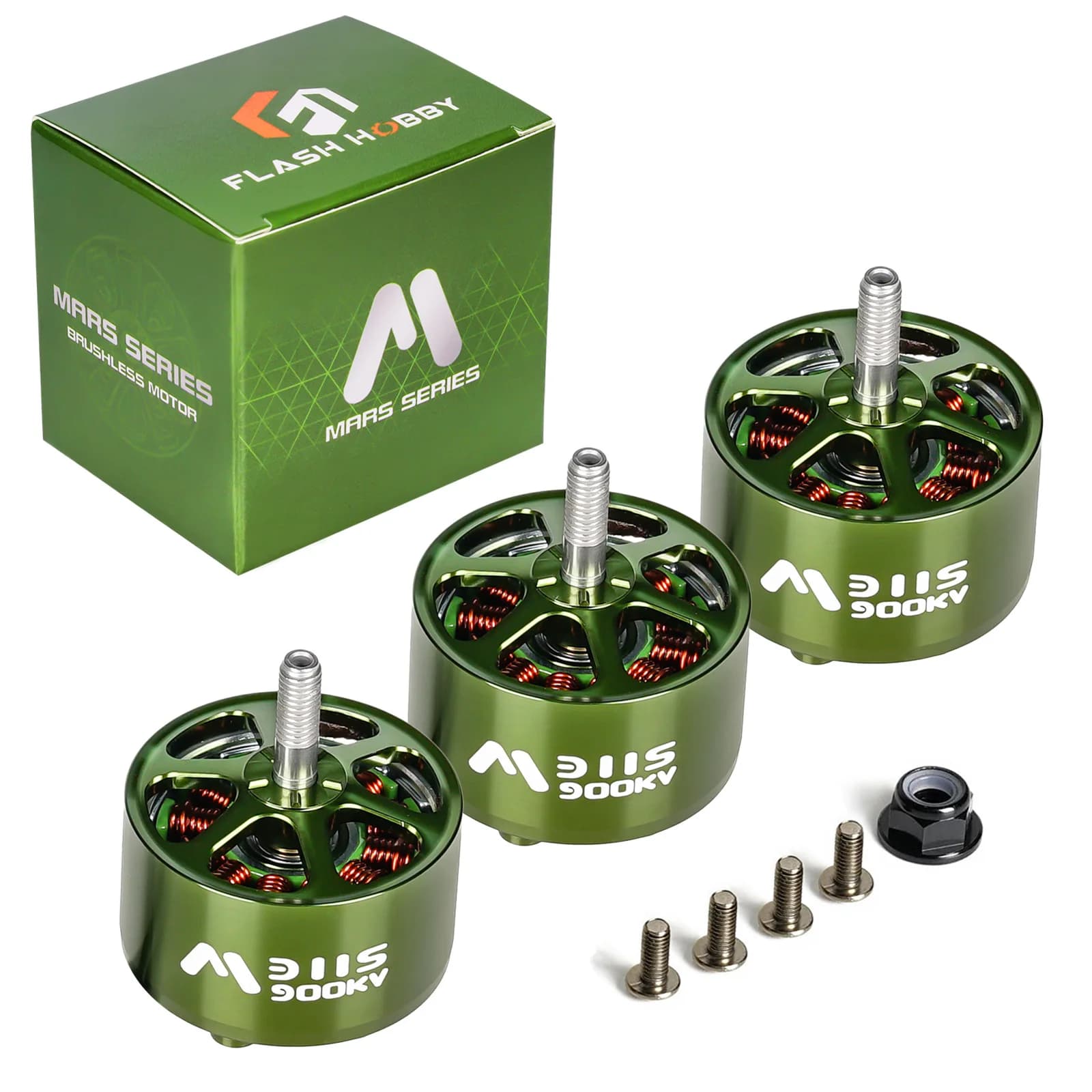4pcs FLASHHOBBY Mars M3115 Brushless Motor 3-6S LIPO 900KV Motor For FPV Drone