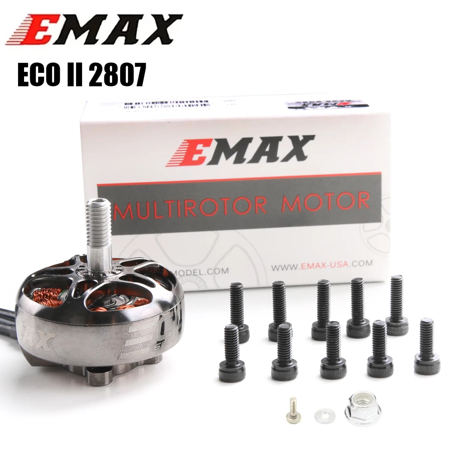 1Pcs/2Pcs/4Pcs 3-6S EMAX ECOII 2807 1300KV Brushless Motor for FPV Racing Long Range RC Drone DIY Part EMAX Eco ii Series