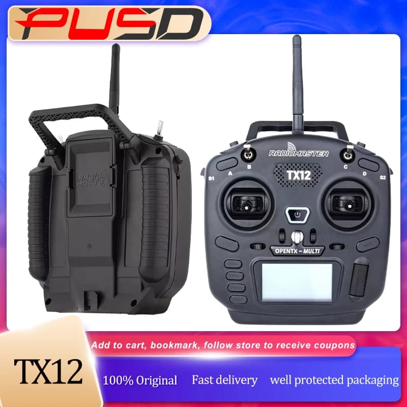 Radiomaster TX12 RC Transmitter MKII OpenTX Multi Protocol Radio Controller ELRS Remote Control Compact For FPV Drone RC Plane
