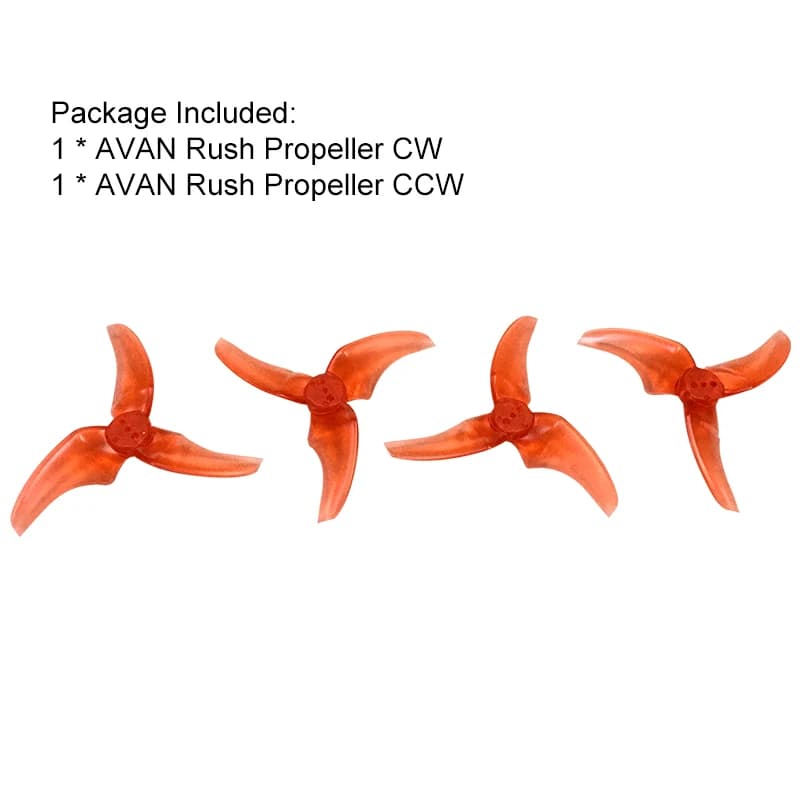 EMAX Avan Rush 2.5 Inch Props 3 Blades Propellers CW CCW for Emax 1106 Motor Lipo 3S to 4S Emax Tinyhawk II Freestyle 3