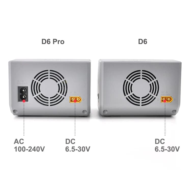 HOTA D6 Dual DC650W 15A 2 Channel Smart Charger for Lipo LiIon NiMH Battery Rc Drone Spare Parts with Wireless Charging 5