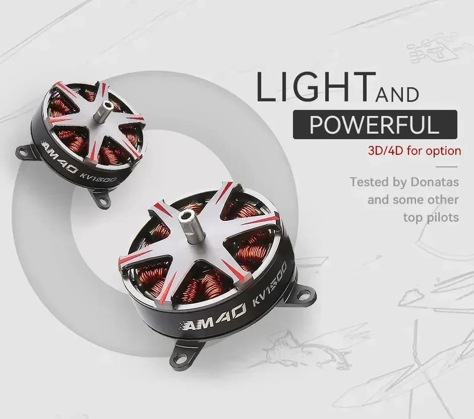 T-MOTOR T-T-Hobby DIY Parts AM40 BPP PRO Combo (AM40 Brushless Motor+AM16A ESC+T8542/T8044 Prop) for RC Drone F3P Indoor Flight 2
