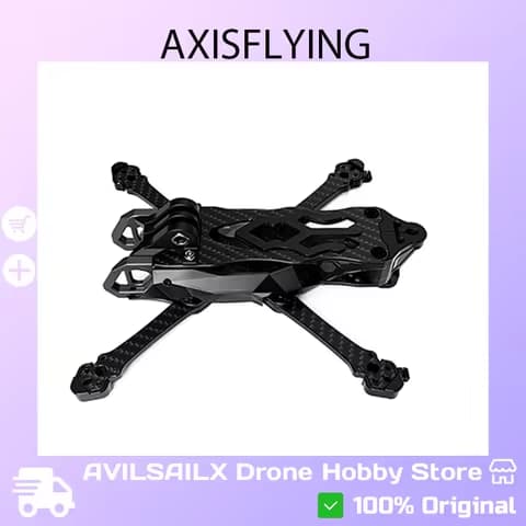 Axisflying Manta 30 6inch FPV Drone Frame Kit Carbon Fiber Lightweight for Freestyle Long Range RC Quadcopter