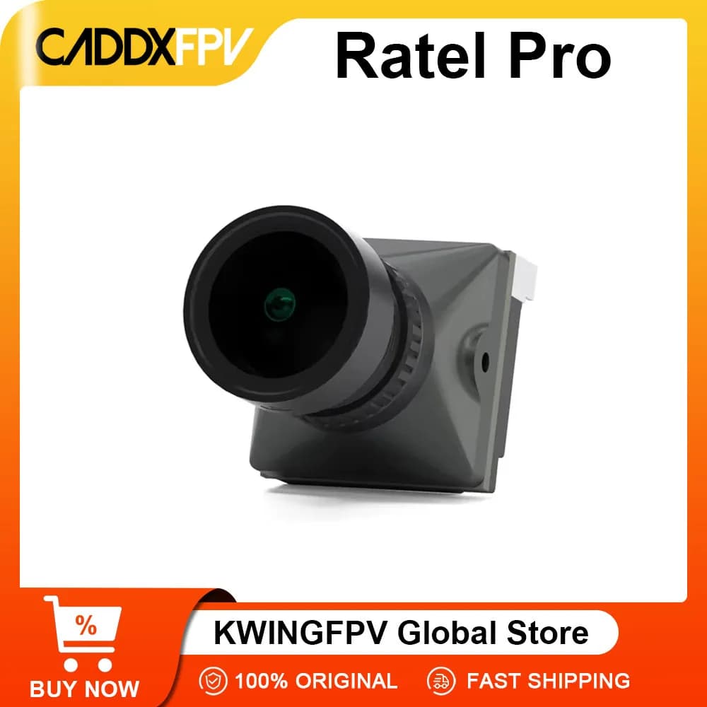 CADDXFPV Ratel Pro Analog  Camera  2.1mm Lens 16:9/4:3 NTSC/PAL Switchable Micro FPV Camera Drone Quadcopter