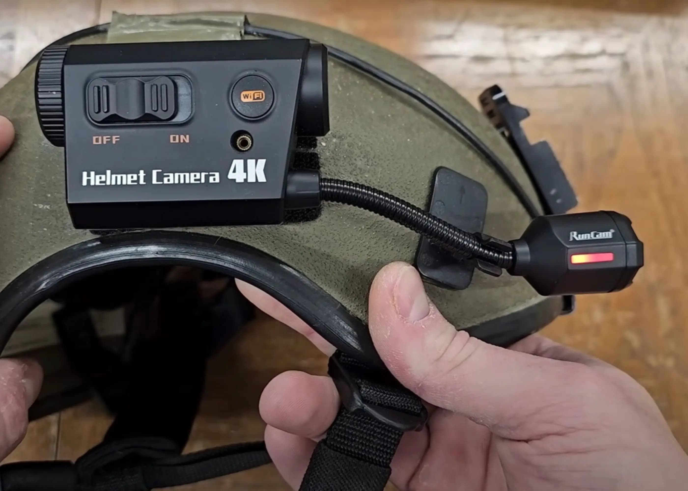 RunCam Helmet Camera 4K Face Mask Recorder Airsoft Recording Long Battery Life 1920*1080 60fps Built-in Wifi