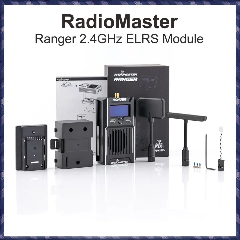 RadioMaster Ranger 2.4GHz ELRS Module OLED Display Wifi and Bluetooth Support High-efficiency Cooling System 2