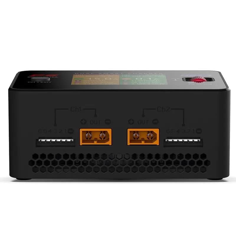 HOTA P6 T240 Dual-Charger - 240W Total (120W×2) 10-30V DC Input 15A×2 | LiPo/LiHV/NiMH/Pb Smart Cooling LCD Display 5