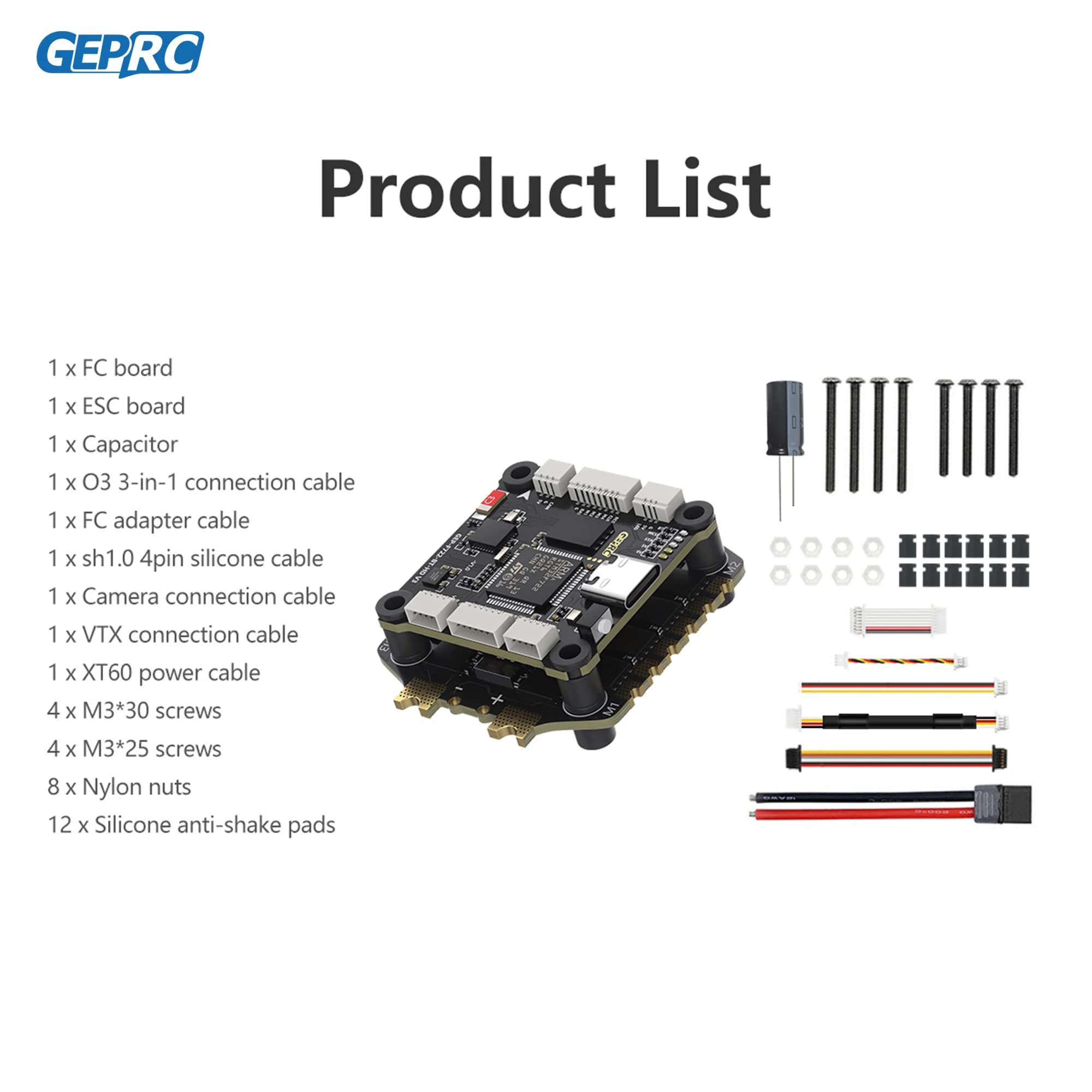 GEPRC TAKER F722 BT 8Bit 65A 60A 50A Stack 4IN1 ESC 512M Black Box 32Bit Data Analyze Record Flight Barometer Racing FPV Drone 6