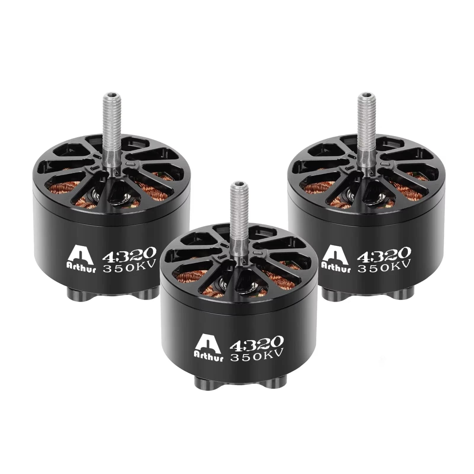 4 Pieces Flashhobby A4320 4320 350KV 6-12S High Speed Brushless Motor Long Range X-Class RC FPV Drone Model Parts Accessories 4