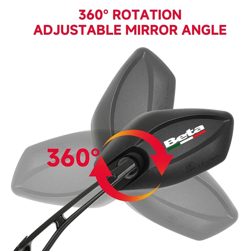 2pcs Wide Angle Motorcycle Rear View Mirrors Handlebar Rearview For Beta Evo rr 250 Racing Enduro Xtrainer fpv pavo20 pro 5in1 4