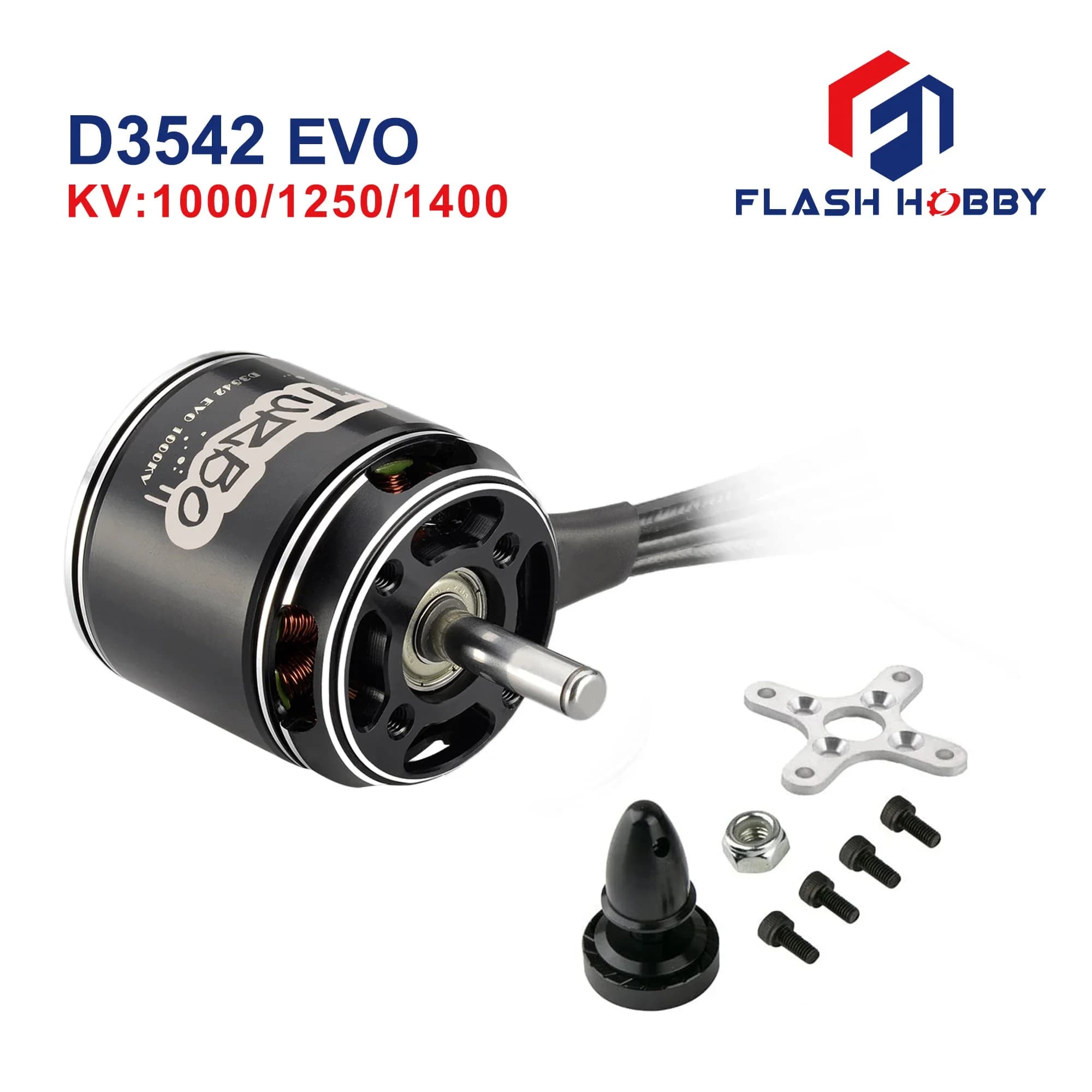 Flashhobby D3542EVO 3542 2820 1000KV 1250KV 1450KV  RC Brushless Motor for UAV Aircraft Multicopters RC Plane Helicopter