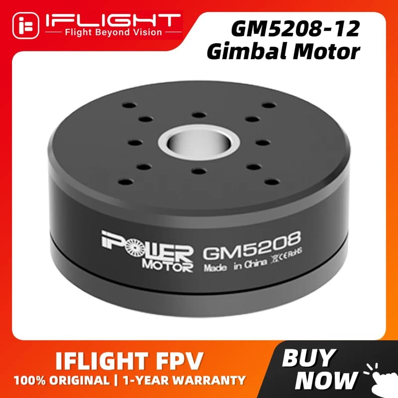 iFlight iPower GM5208-12 GM5208-24 Brushless Gimbal Motor 12.6mm Shaft UAV pod