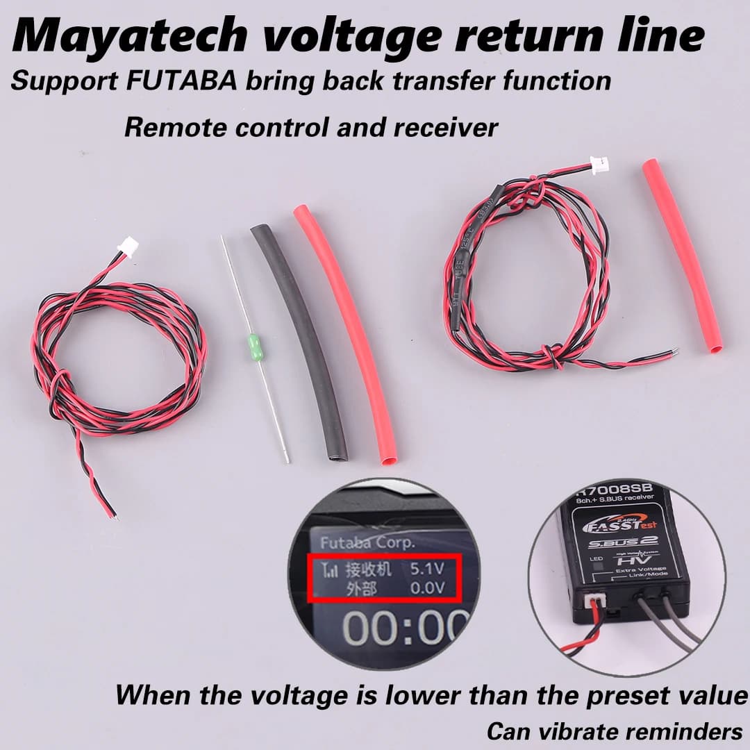 FUTABA CA-RVIN-700 Voltage Sensor External Voltage Return Cable fr Futaba R7008SB R7003SB 14SG T10J Return Test