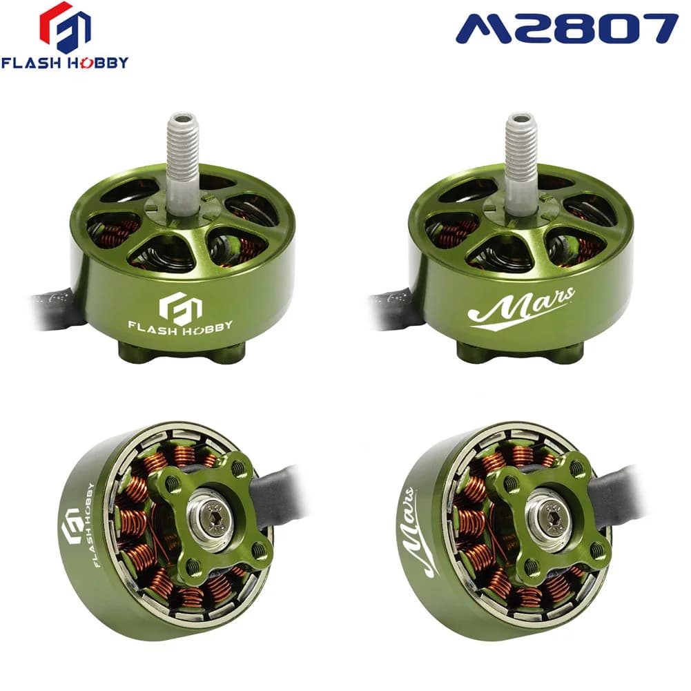 4pcs FLASHHOBBY Mars M2807 Brushless Motor 1300KV 3-6S LiPo for FPV Freestyle 7inch Long Range Drones DIY Parts 2
