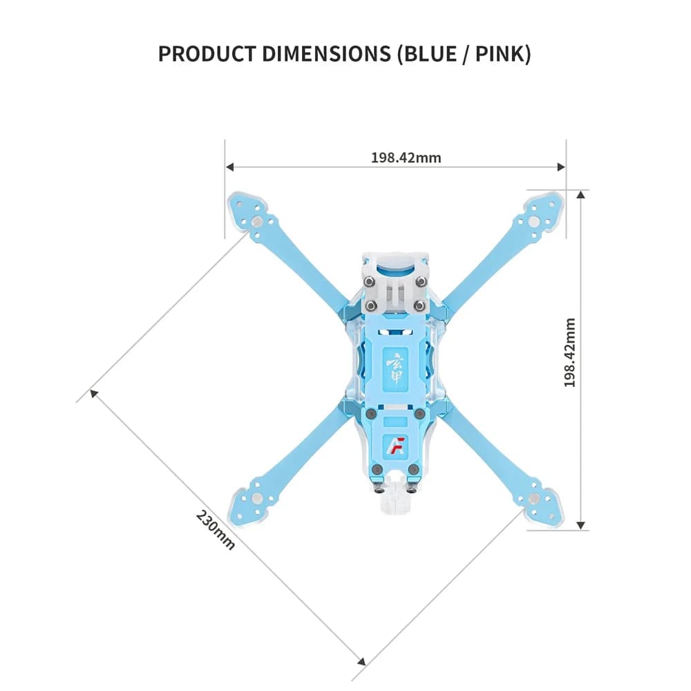 Axisflying BANDO 5 FPV Frame True X Freestyle 230mm Wheelbase 7mm Thick Arms Durable Lightweight Racing Drone Frame Parts
