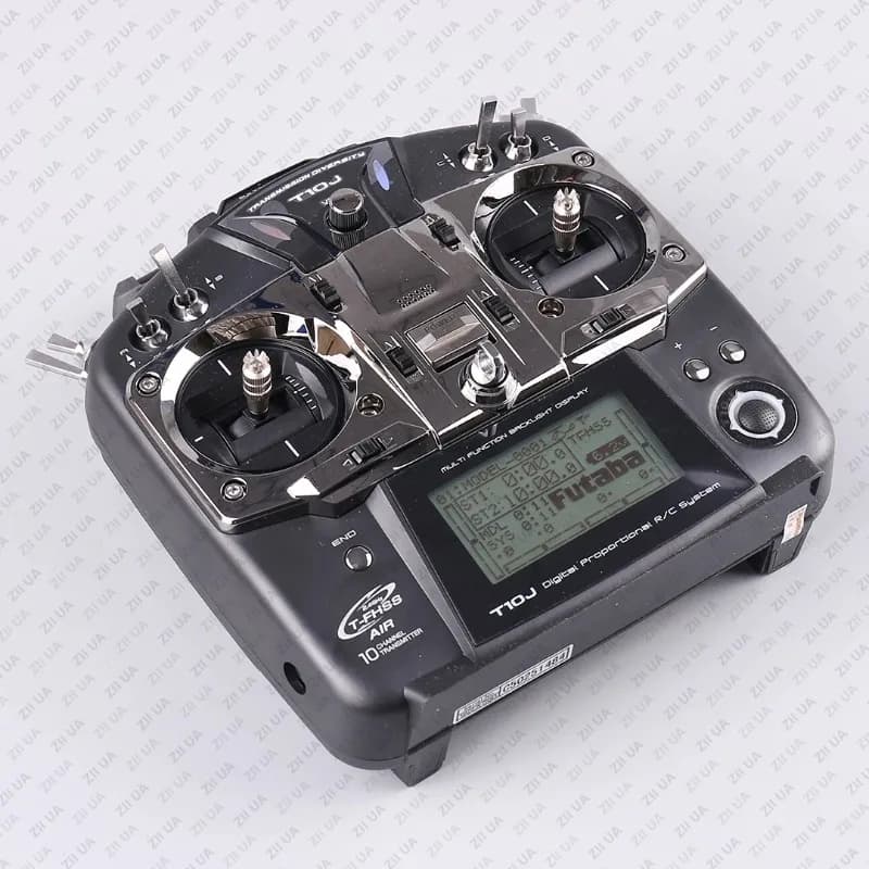 T10J 10-Channel 2.4GHz RC Transmitter Controller Set with 8CH Receiver, T-FHSS Protocol, Compatible with RC Helicopter Drone 3