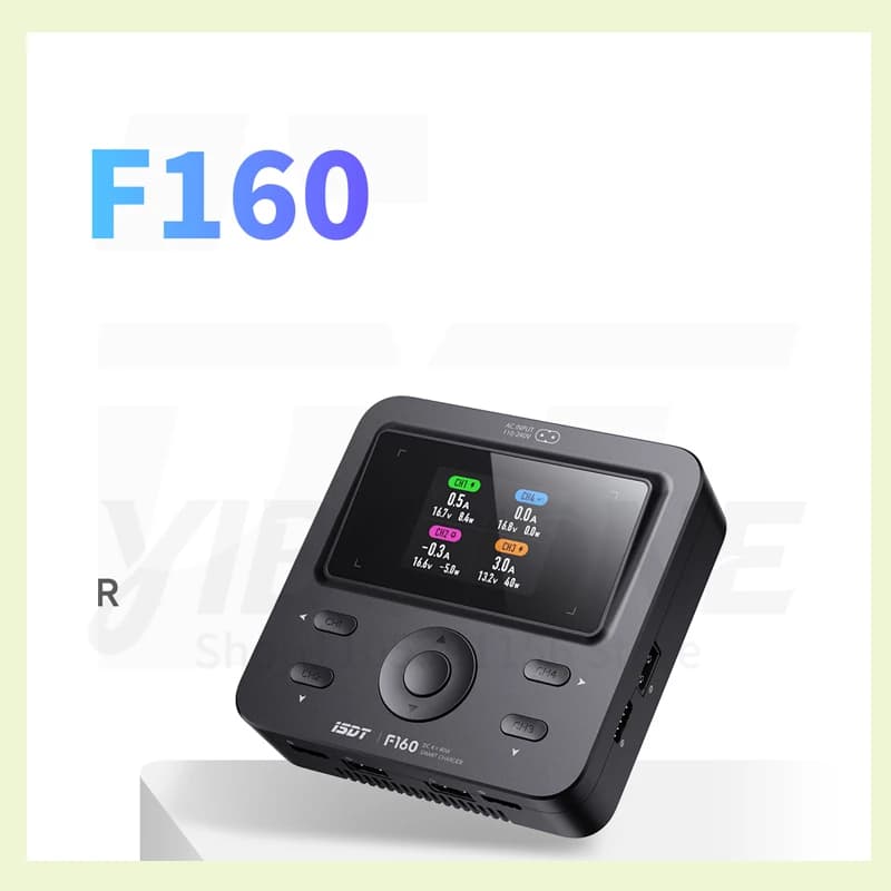 ISDT F160 AC / DC Quad Smart Charger for 1~4S LiFe Li-Ion LiPo LiHv ULiHv 4~12S NiCd/MH 2~7S Pb Battery Charge ,1pcs