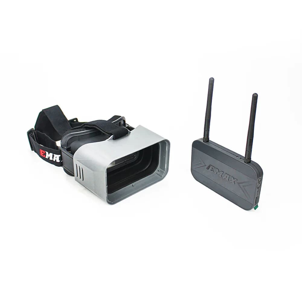 EMAX 5.8G 4.3 Inch 800*480 Transporter2 Goggle Analog FPV Goggles with DVR  and Dual Antennas for FPV Racing Drone 4
