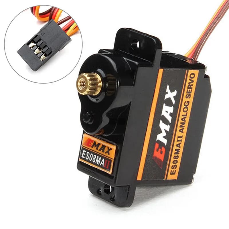 Original EMAX ES08MAII 12G Metal Gear Micro Servo For Cars, Ships, Helicopters And Airplanes 5