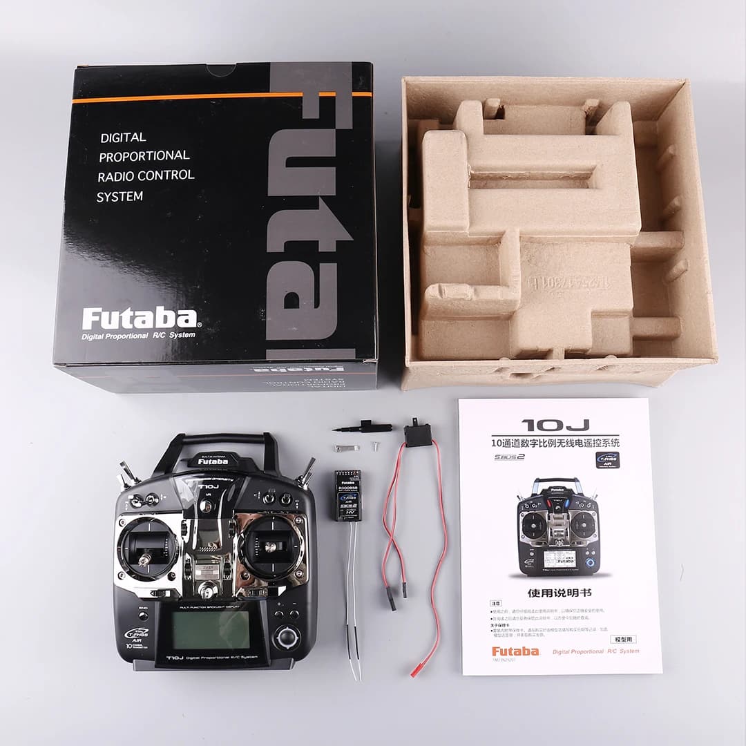 Original Futaba T10J 10J with R3008SB Receive 10 Channel 2.4GHz Radio System for RC Helicopt for R/C Model