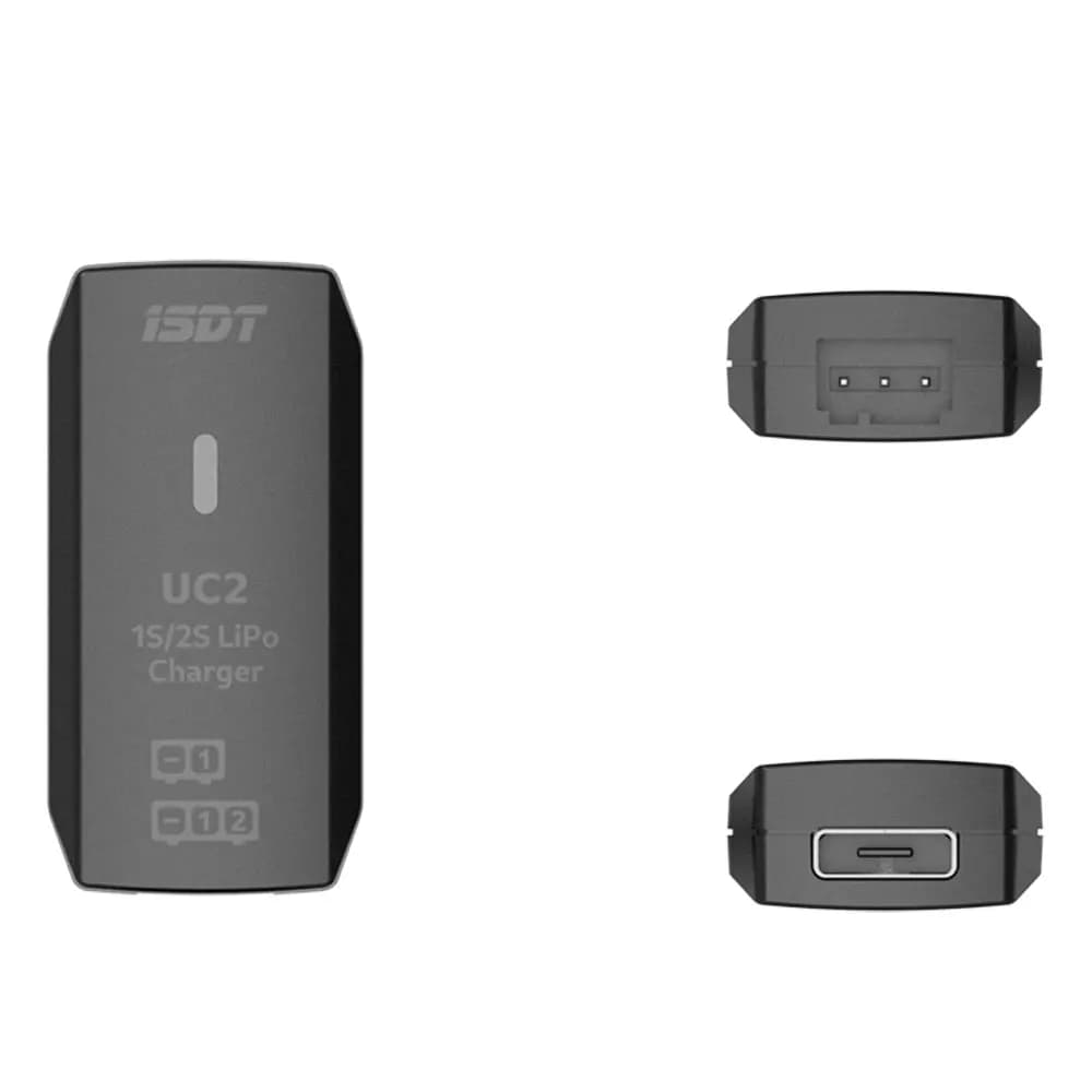 ISDT 608PD DC 240W/10A USB C 140W/5A Smart Digital Charger PD60 60W 6A UC2 1S/2S LiPo Smart Battery Balance Digital Charger 6